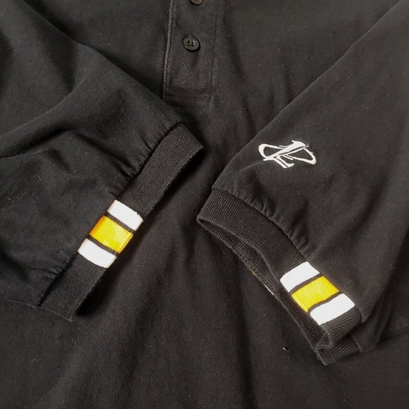 Pittsburgh Steelers Pro Line Logo Athletic Mens XL Polo Shirt Black Embroidered - Picture 6 of 8